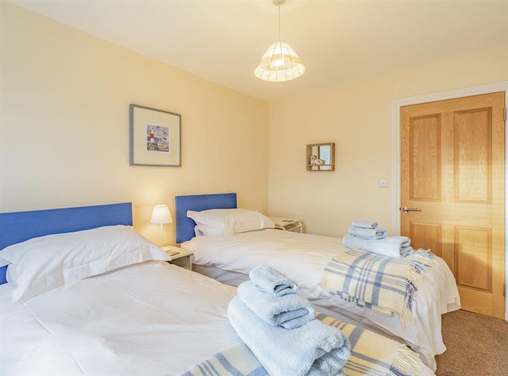 Twin bedroom at High Greens Cottage in Berwick upon Tweed, Northumberland