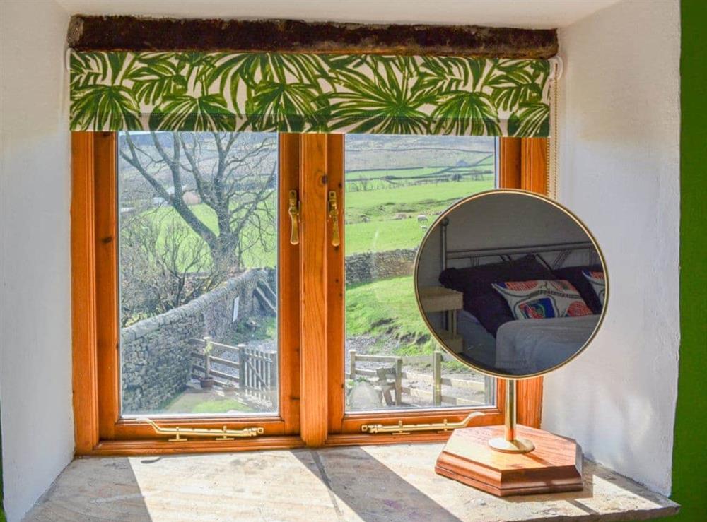 Fantastic views from the double bedroom at High House Cottage in Addingham, near Ilkley, West Yorkshire