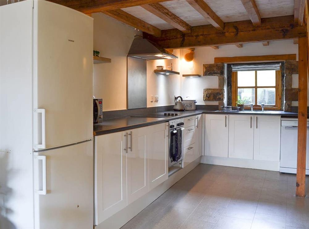 Well-appointed kitchen area at High House Cottage in Addingham, near Ilkley, West Yorkshire