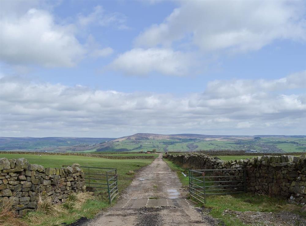 Wonderful views of the moors and surrounding farmland at High House Cottage in Addingham, near Ilkley, West Yorkshire