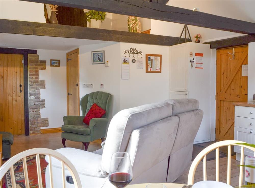 Exposed wooden beams throughout at Wheelwrights, 