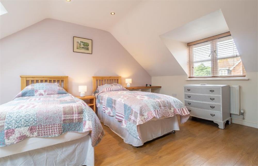 Bedroom two with 3’ single beds at High House, Wrentham