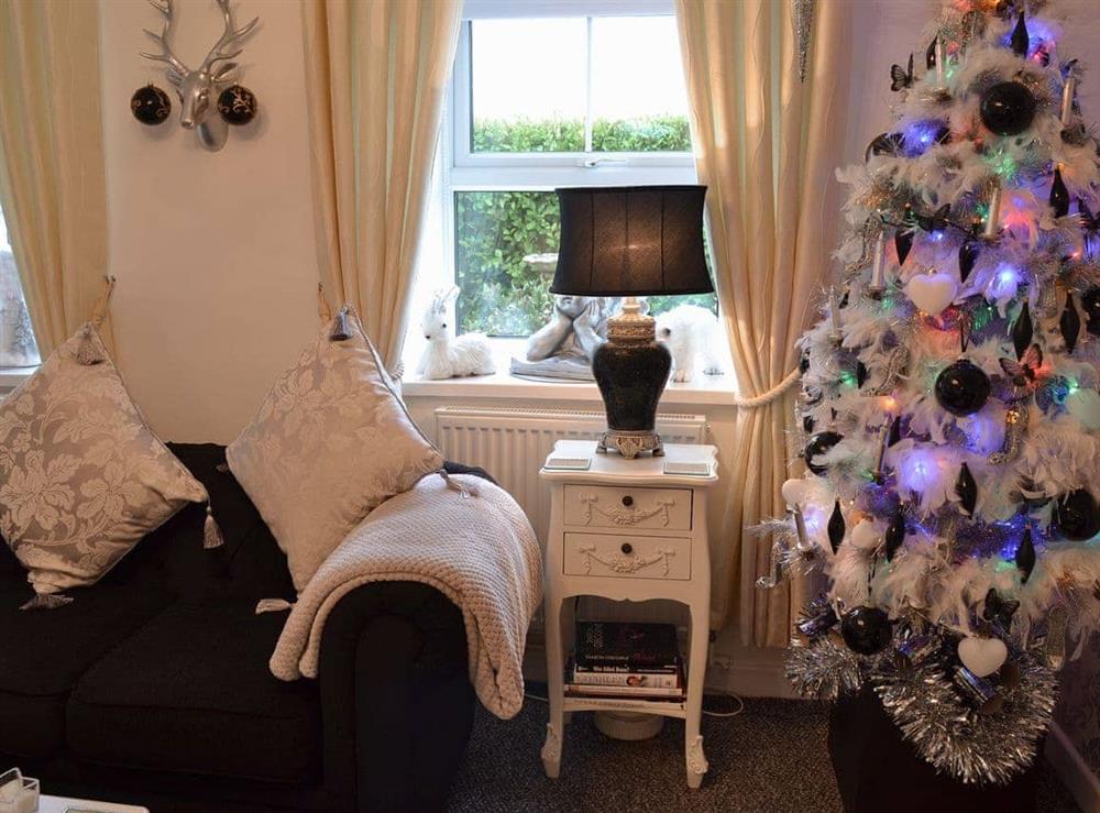 Luxurious living room decorated for Christmas (photo 2) at High Lanes in Praze-an-Beeble, near Hayle, Cornwall