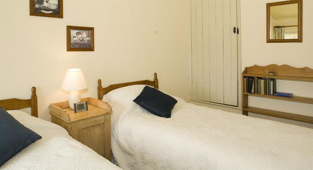 The twin bedroom at High Lidmoor Farmhouse in Kirkbymoorside, North Yorkshire