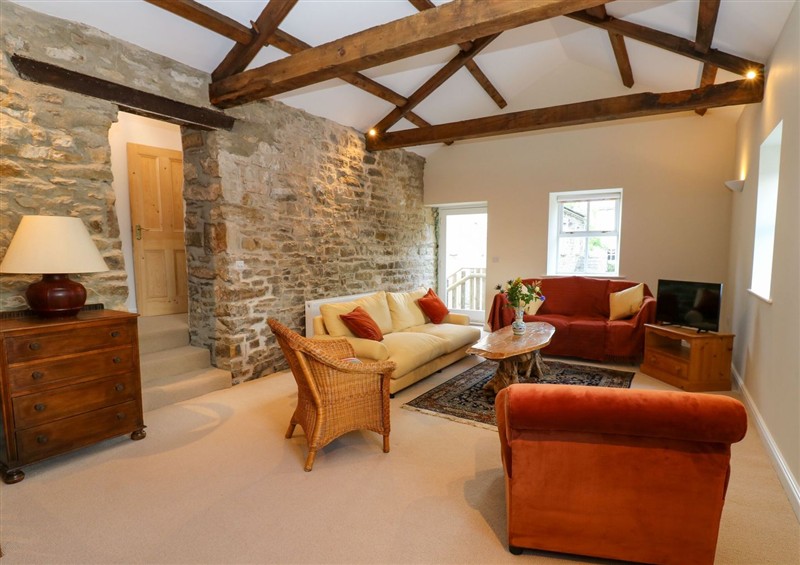 This is the living room at High Meadow Barn, Thornton Rust near Bainbridge