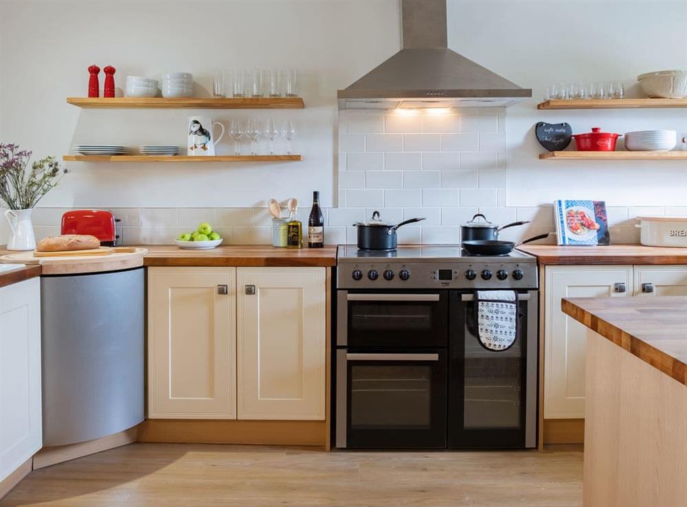 Immaculately presented kitchen at High Ranachan in Campbeltown, Argyll and Bute, Scotland