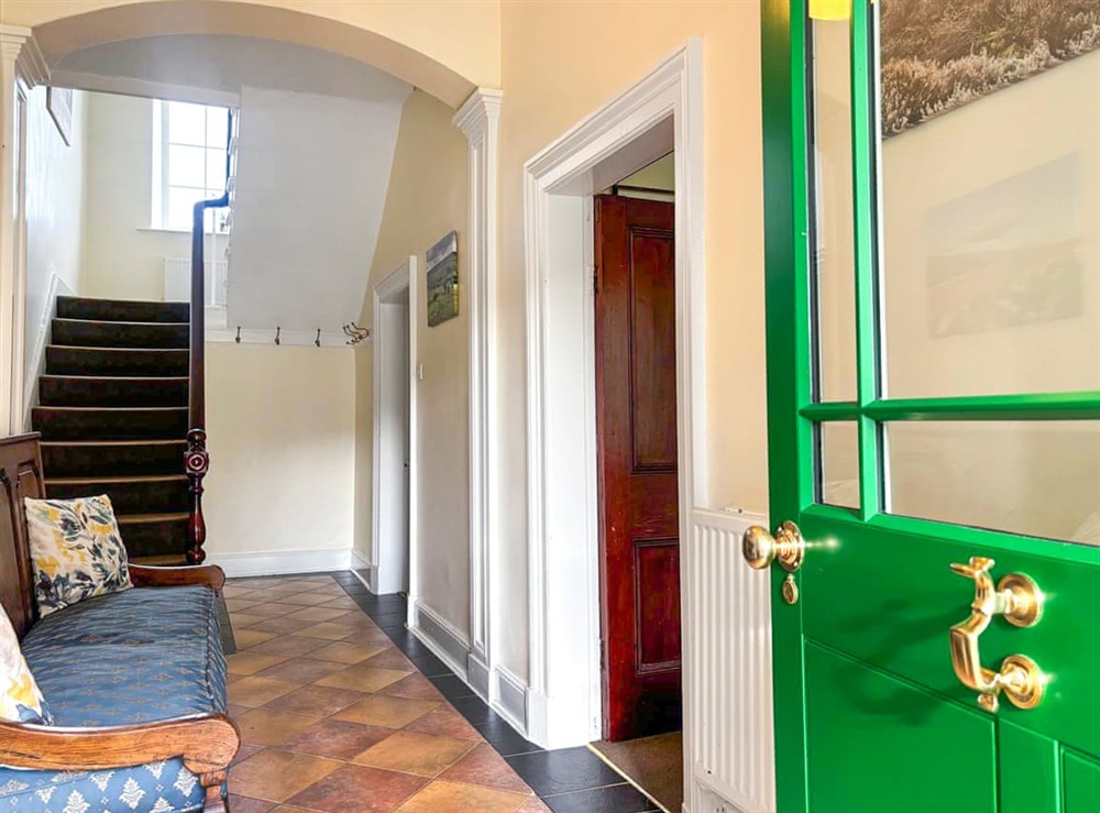 Entrance hallway at High Rylands in Arncliffe, North Yorkshire