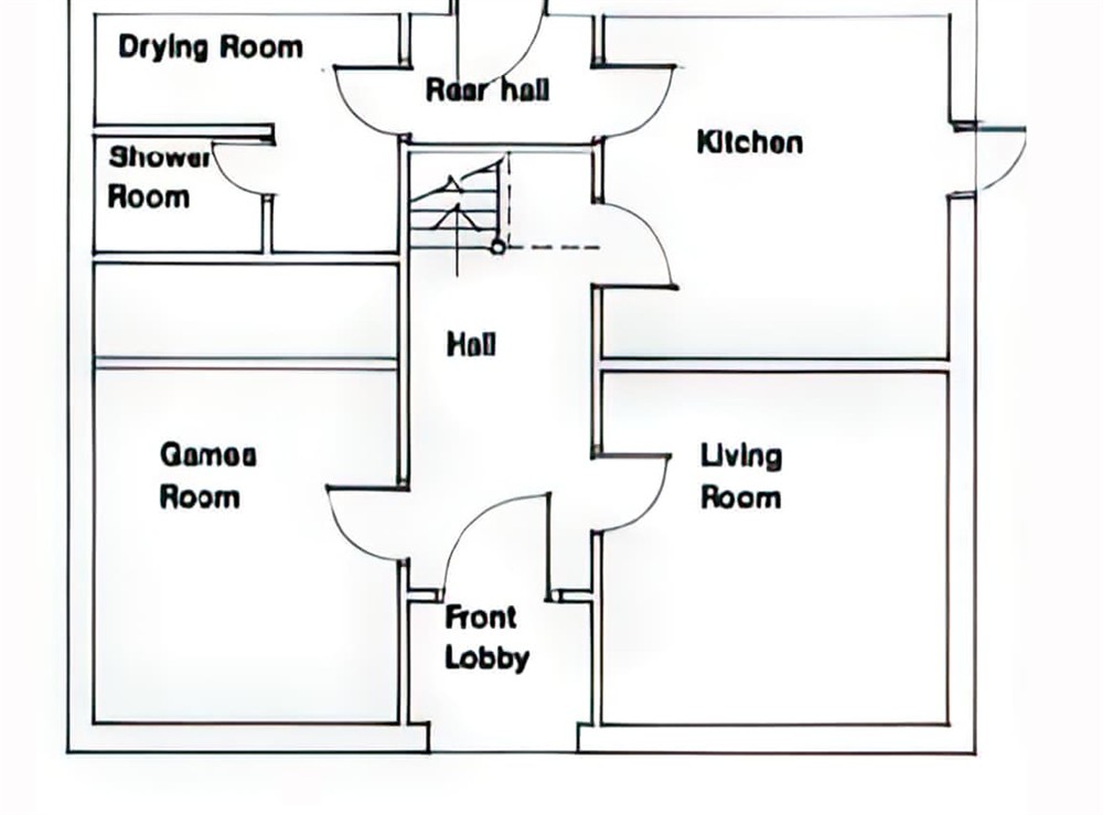 Floor plan at High Rylands in Arncliffe, North Yorkshire