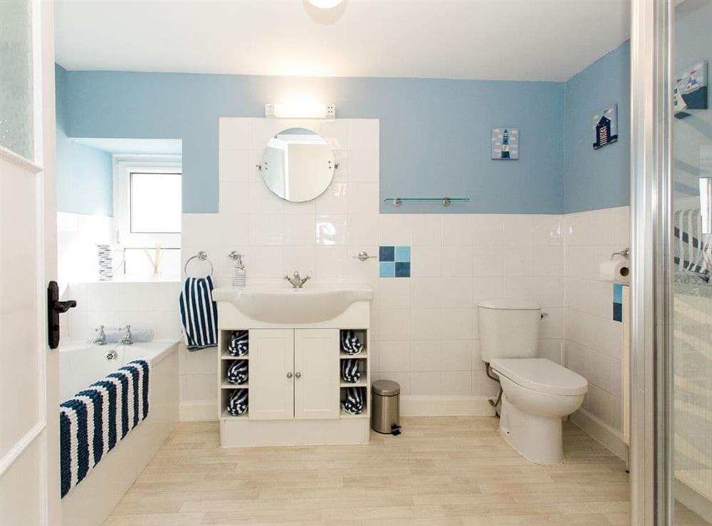 Bathroom with separate shower at High Street in Kirkcudbright, Kirkcudbrightshire