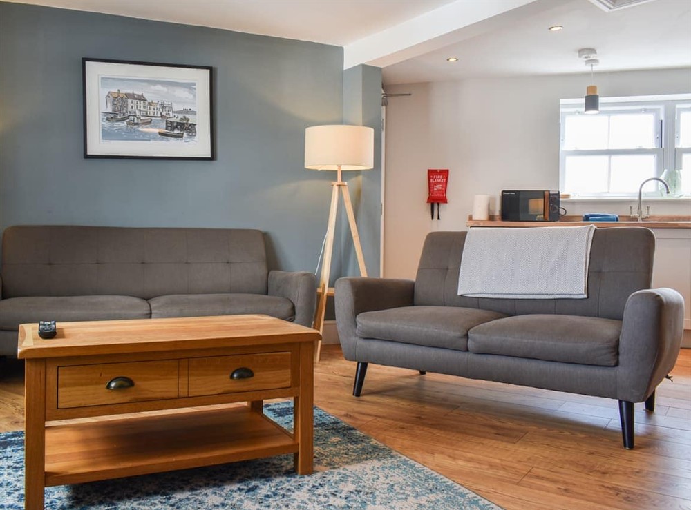 Living area at High Tide in Filey, North Yorkshire