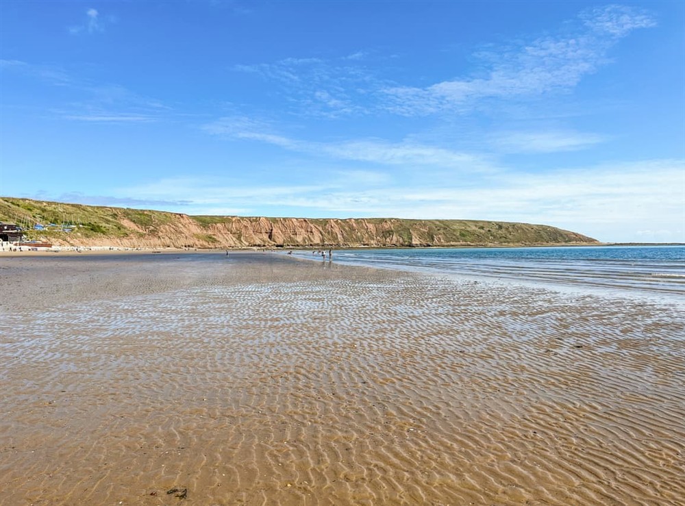 Surrounding area at High Tide in Filey, North Yorkshire