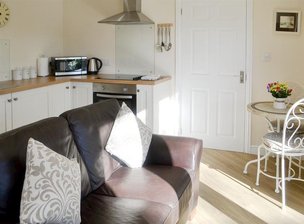 Cosy open plan living space at High Trees Annex in Widdrington, near Morpeth, Northumberland