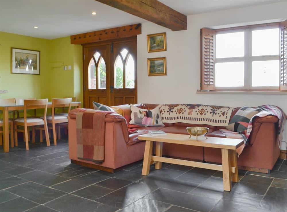 Living room/dining room at High Trees Byre in Lamplugh, Cumbria