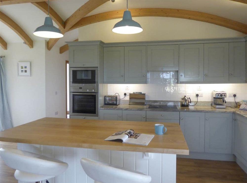 Fully-appointed kitchen at High Trodigal in Machrihanish, near Campbeltown, Argyll