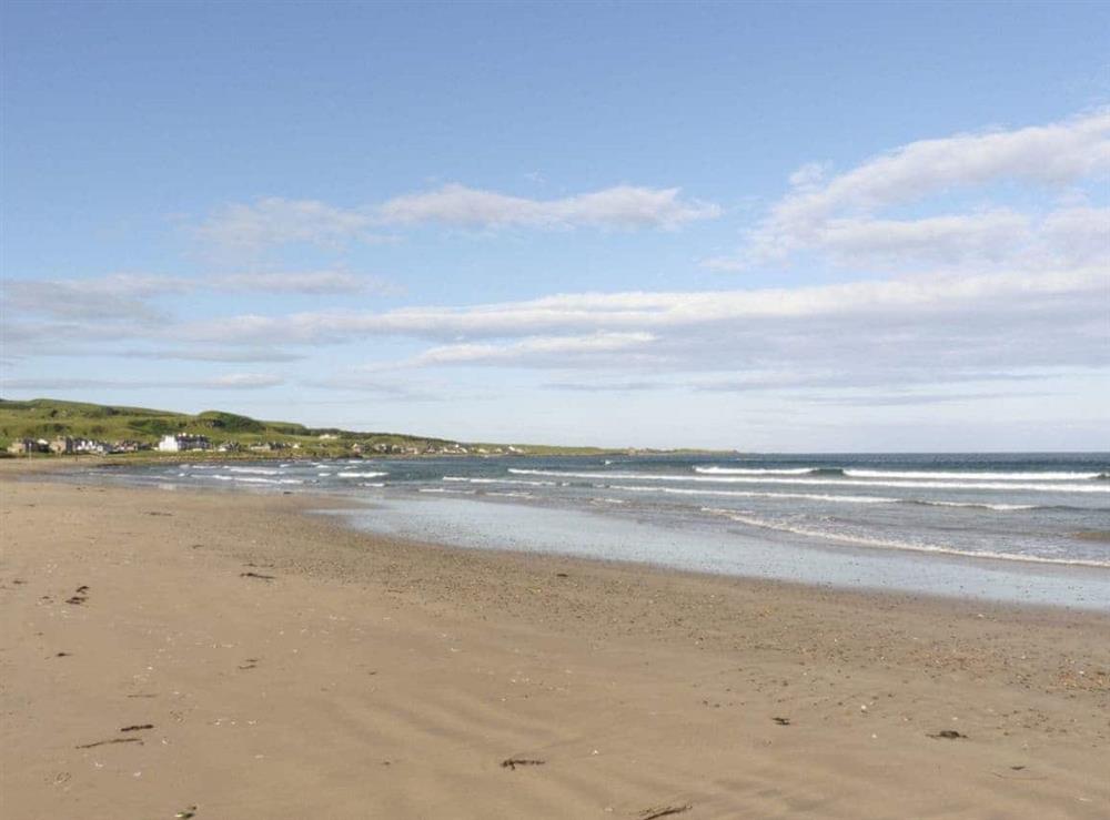 Wide beach nearby at High Trodigal in Machrihanish, near Campbeltown, Argyll