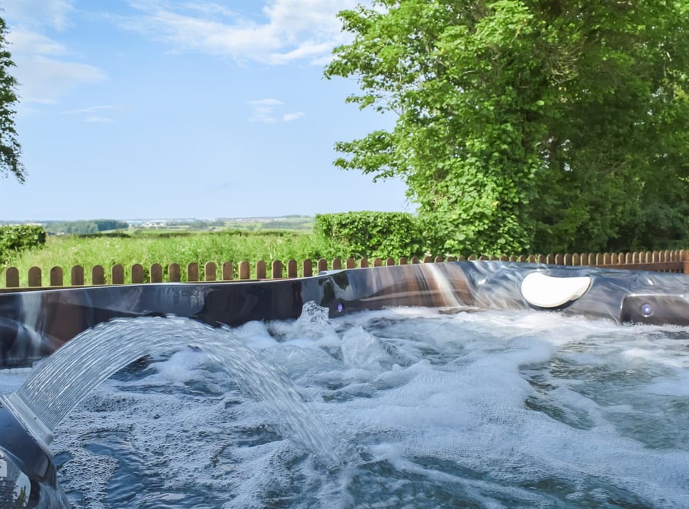 Hot tub at High Wardneuk in Monkton, near Prestwick, Ayrshire