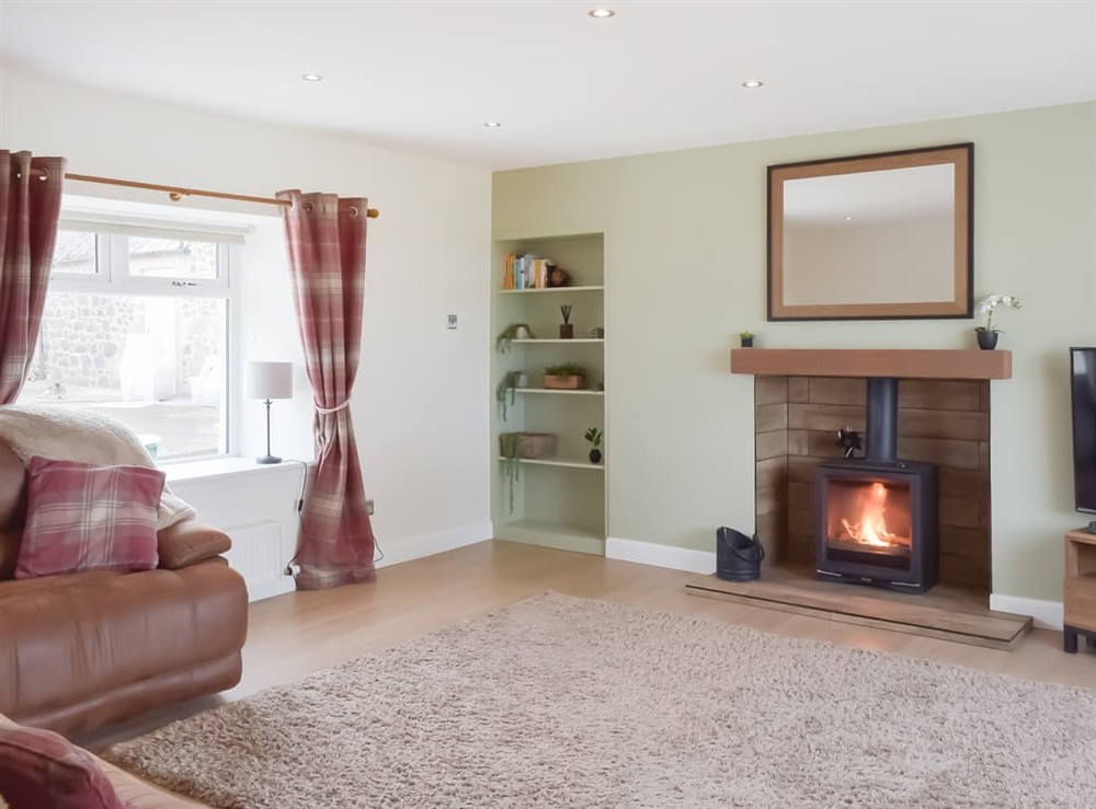 Living room at High Wardneuk in Monkton, near Prestwick, Ayrshire