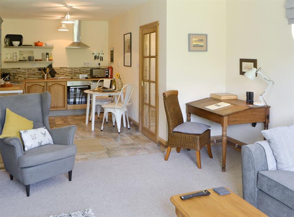 Convenient open-plan living space at Lapwing Cottage, 