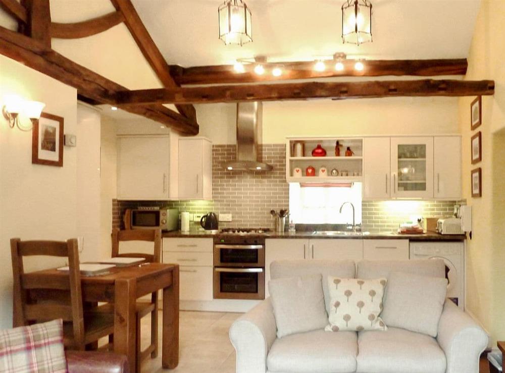 Characterful open plan living space at High White Stones in Ambleside, Cumbria