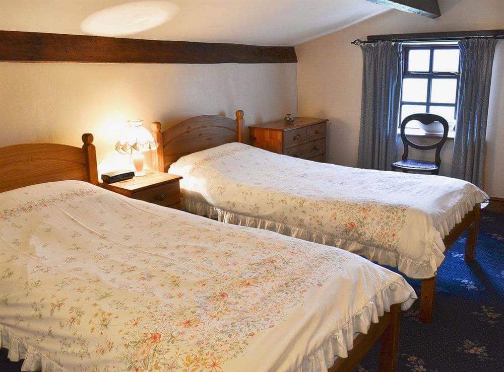 Twin bedroom at High Windy Cottage in Garrigill, near Alston, Cumbria