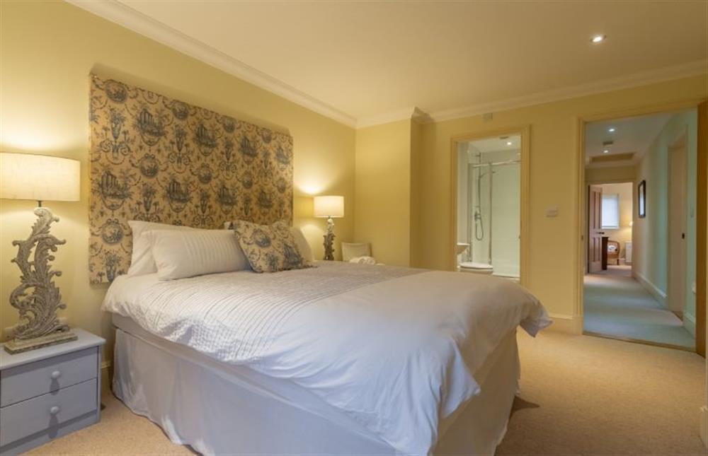 Bedroom with en-suite shower room at Higham Place Lodge, Higham