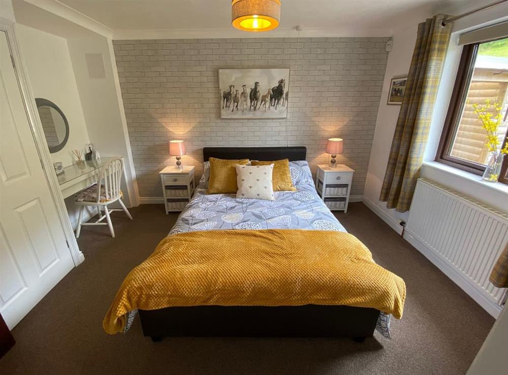 Double bedroom at Highbury House in Troon, Cornwall