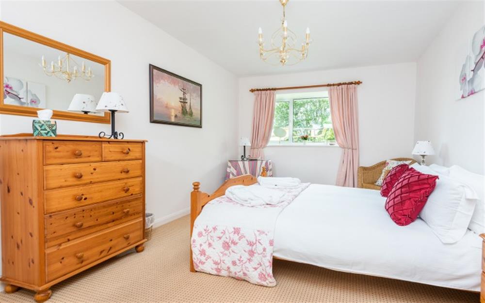 The main bedroom  at Higher Beneknowle Cottage in Diptford