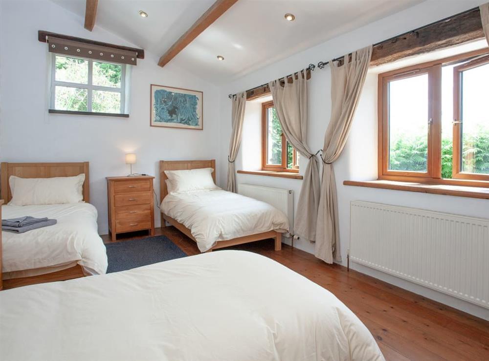 Triple bedroom at Higher Broadaford Barn in Ugborough, near Ivybridge, Devon