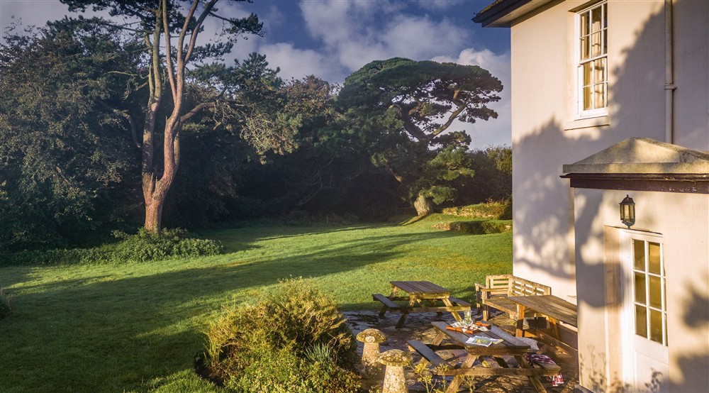 Outdoor area of Higher Brownstone Farm, Devon at Higher Brownstone Farm in Nr Kingswear, Devon