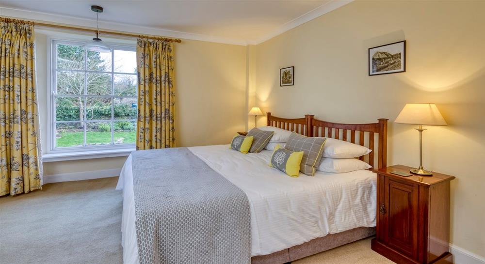 The first double bedroom at Higher Brownstone Farm in Nr Kingswear, Devon