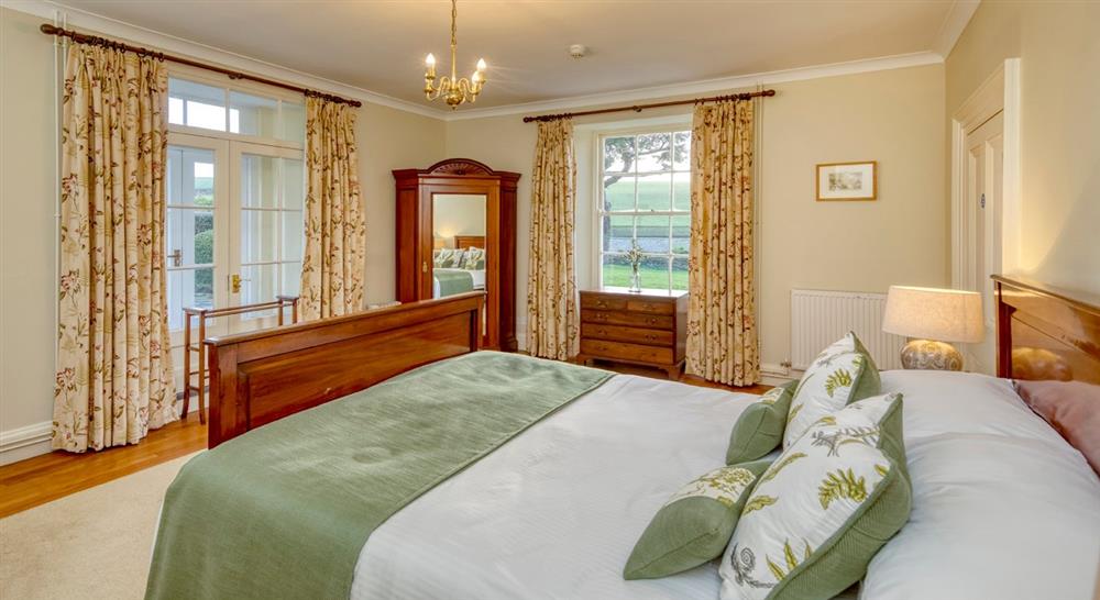 The third double bedroom at Higher Brownstone Farm in Nr Kingswear, Devon