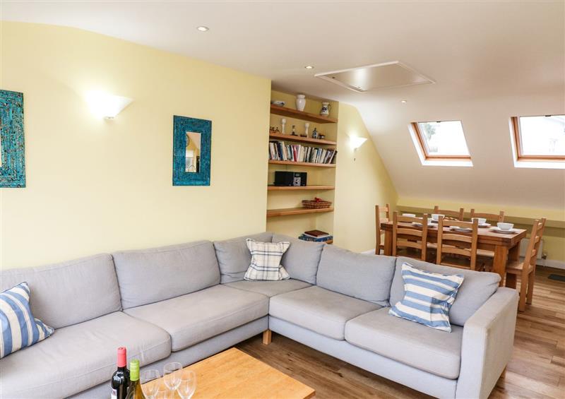 The living area at Higher Cliftonville, Salcombe