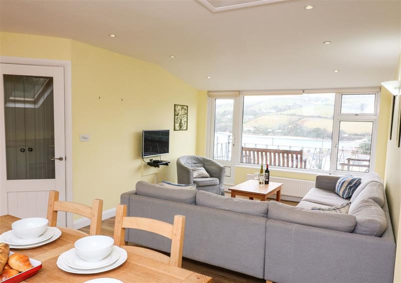 The living room at Higher Cliftonville, Salcombe