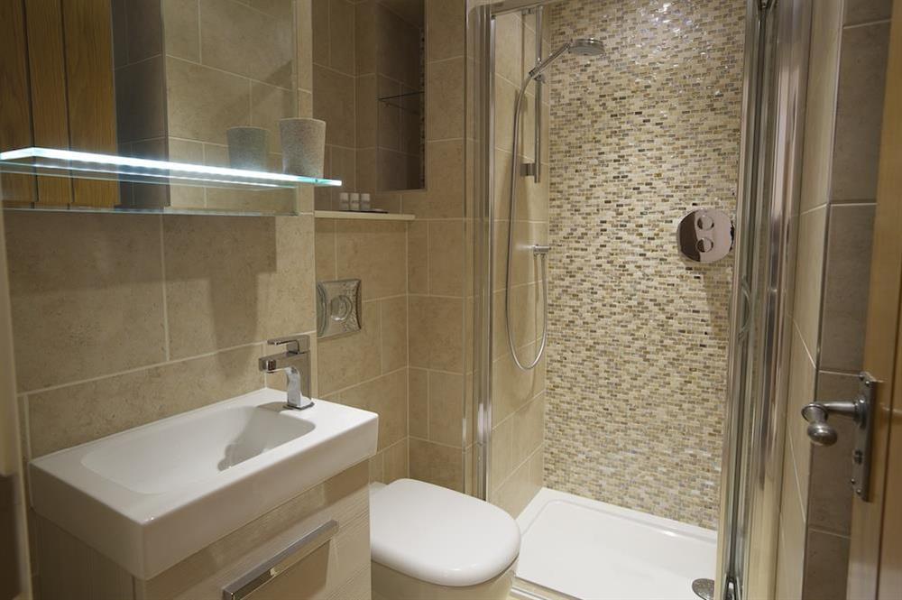 Beautiful en suite shower room at Higher Hill Barn in , Nr Kingsbridge