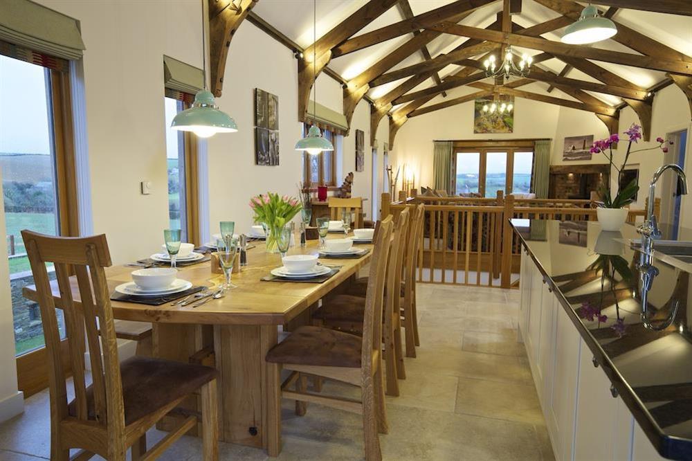 Beautiful vaulted, open plan living area (photo 2) at Higher Hill Barn in , Nr Kingsbridge