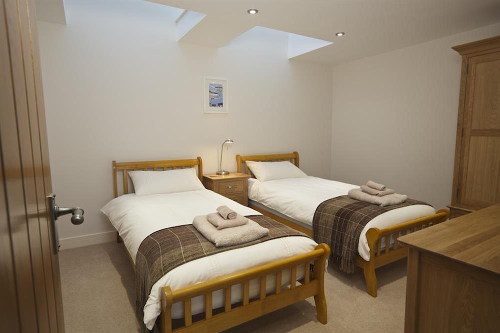 Twin room with en suite shower room at Higher Hill Barn in , Nr Kingsbridge