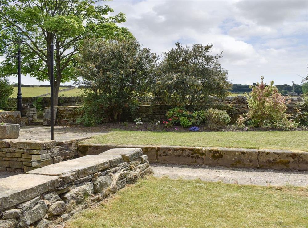 Garden at Higher Kirkstall Wood Farm in Keighley, West Yorkshire