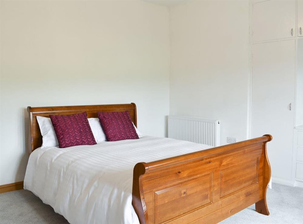 Master bedroom at Higher Kirkstall Wood Farm in Keighley, West Yorkshire