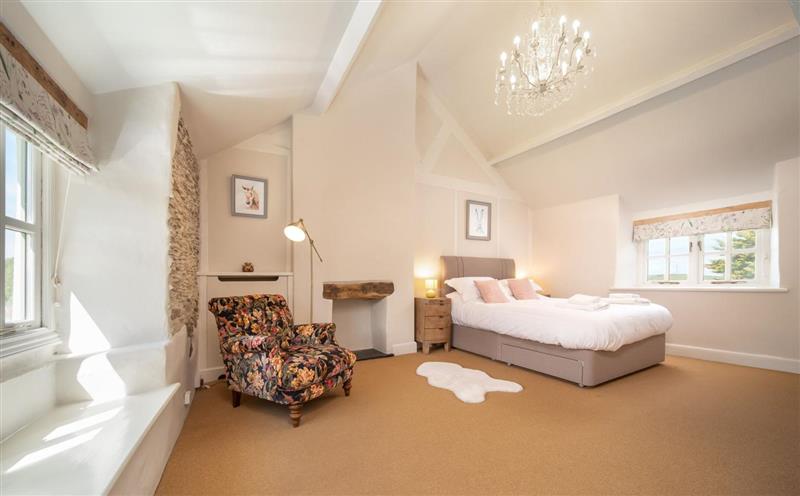 One of the bedrooms at Higher Mullacott Farmhouse, Ilfracombe