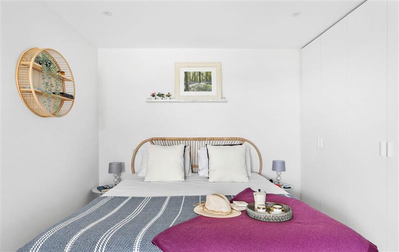 One of the bedrooms at Higher Poole, Devon