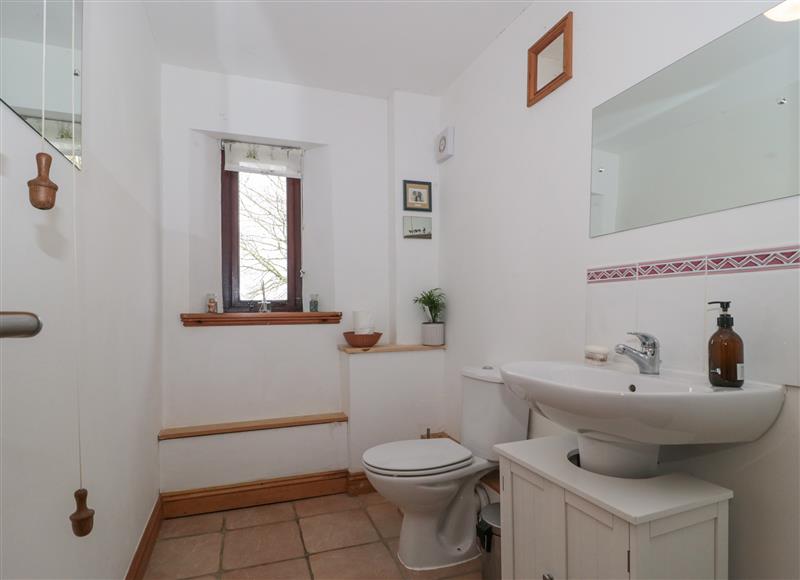 This is the bathroom at Higher Putham Barn, Wheddon Cross