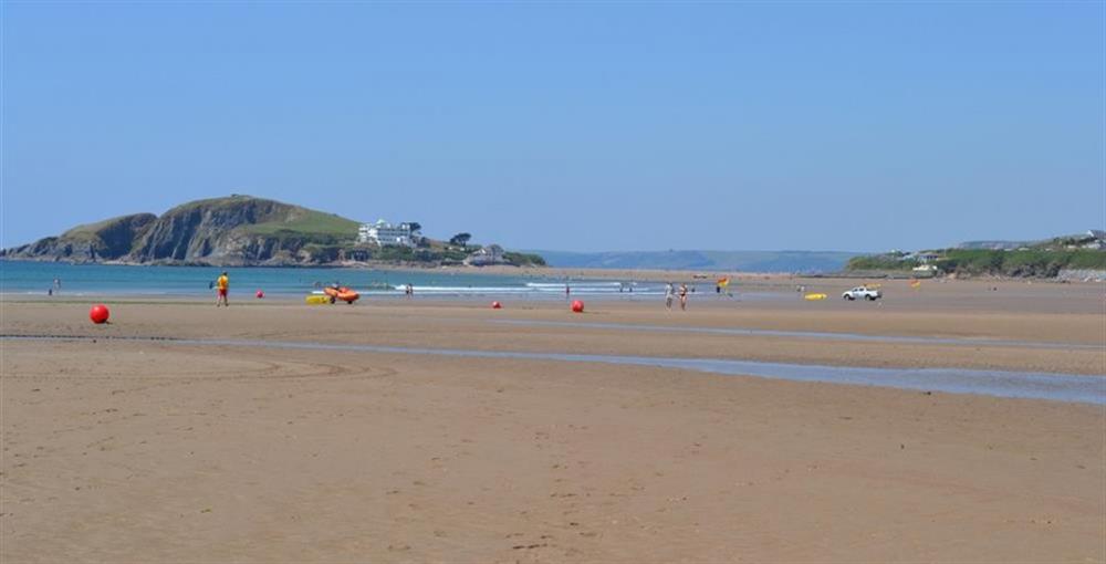 Bantham beach and Burgh island are 15 minutes drive away at Higher Rose Cottage in Loddiswell