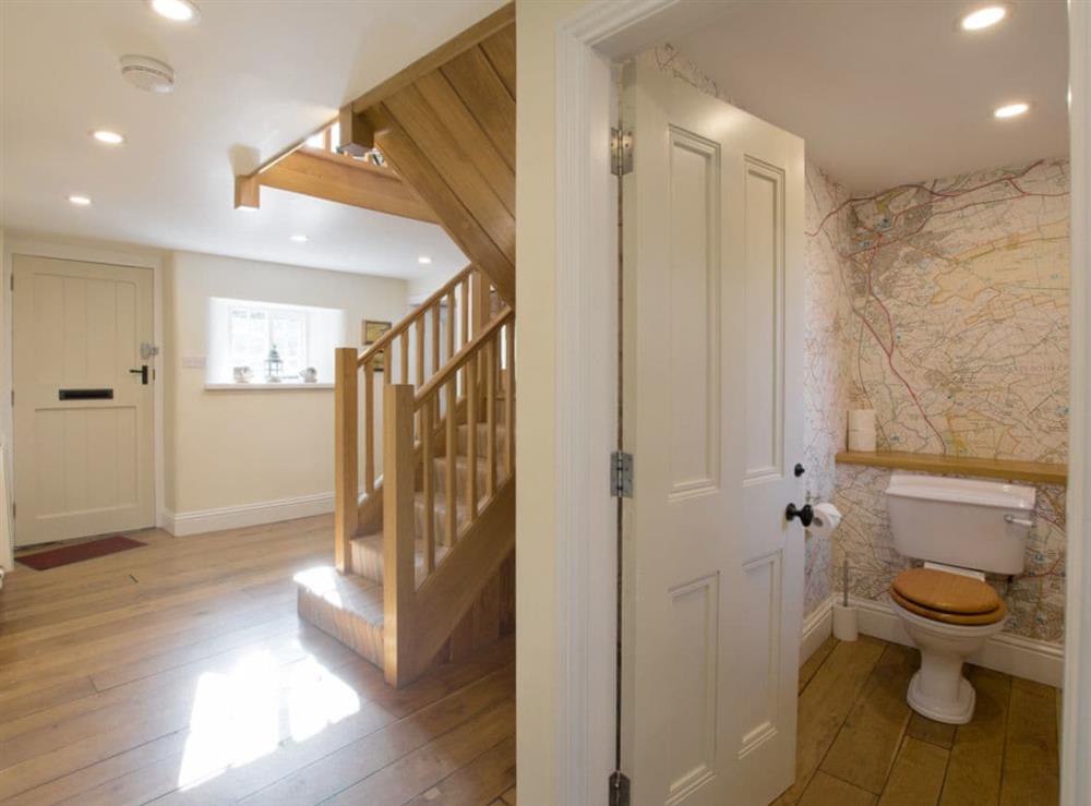 Additional ground floor toilet and stairway to first floor at Higher Scarcliffe in Broughton, near Skipton, North Yorkshire