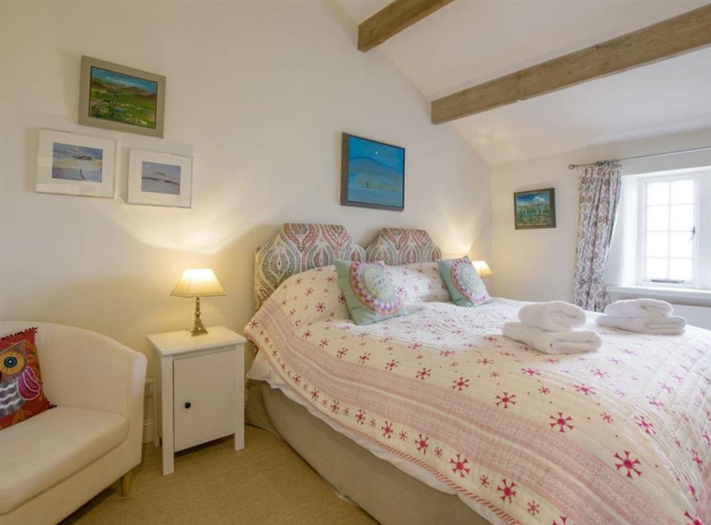 Comfortable second double bedroom at Higher Scarcliffe in Broughton, near Skipton, North Yorkshire