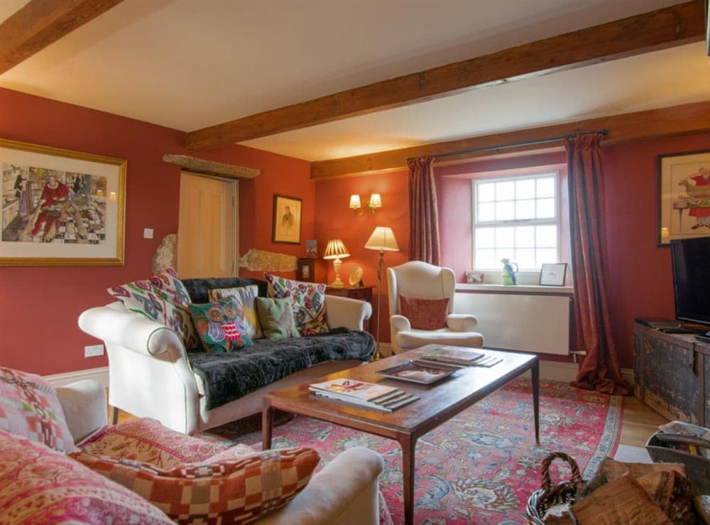 Elegant second living room at Higher Scarcliffe in Broughton, near Skipton, North Yorkshire