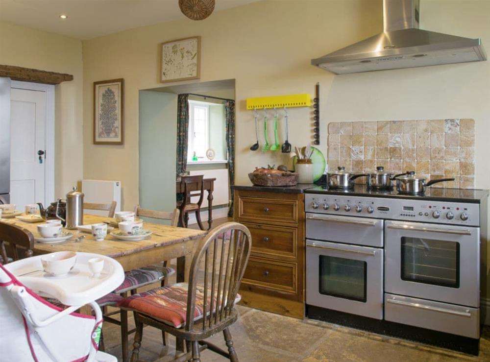 Fully-appointed kitchen at Higher Scarcliffe in Broughton, near Skipton, North Yorkshire