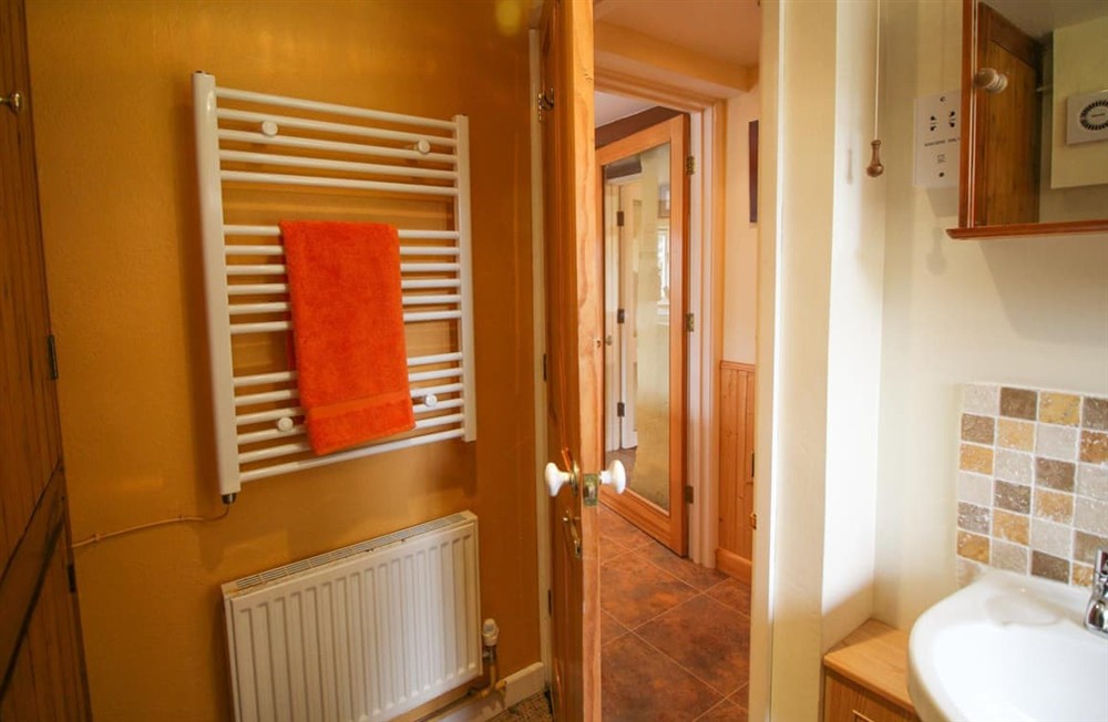 Bathroom at Higher Trewellard Hill Farm in Cape Cornwall, England