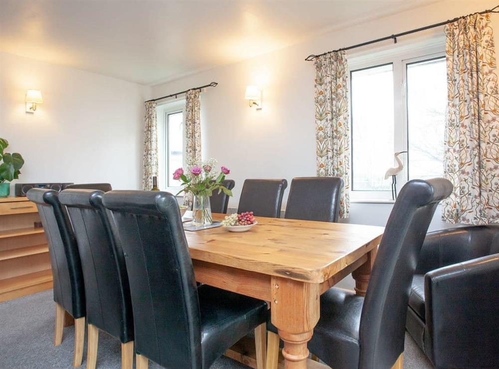Dining room at Higher Trewithen Holiday Cottages- The Hayloft in Sithians, near Falmouth, Cornwall