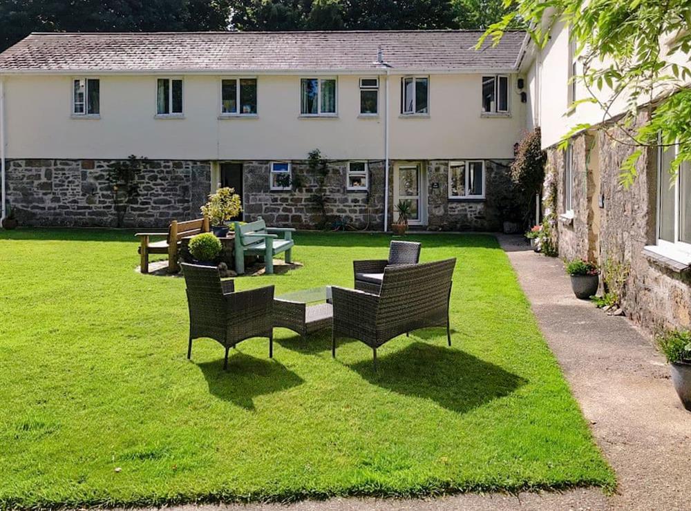 Garden and grounds at Higher Trewithen Holiday Cottages- The Weavers in Sithians, near Falmouth, Cornwall