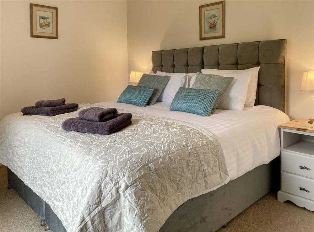 Bedroom set as double at Higher Trewithen/The Dairy in Sithians, Cornwall